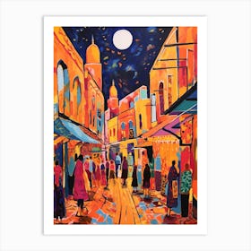 Marrakech Morocco 3 Fauvist Painting Art Print