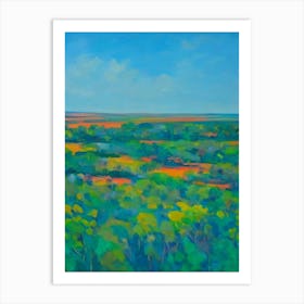 Kakadu National Park Australia Blue Oil Painting 2  Art Print