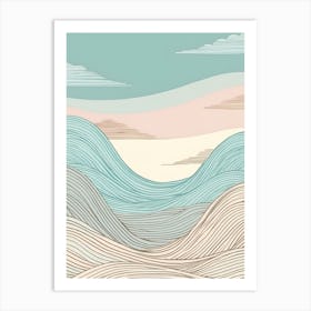 Waves In The Sky Art Print