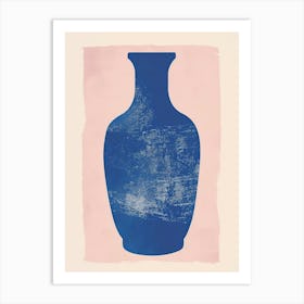 Blue Vase Art Print