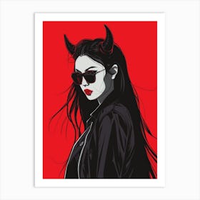 Devil Girl 2 Art Print