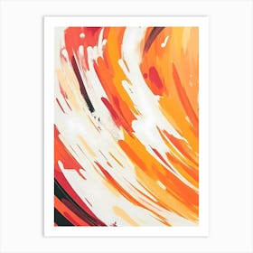 Orange Swirl Art Print