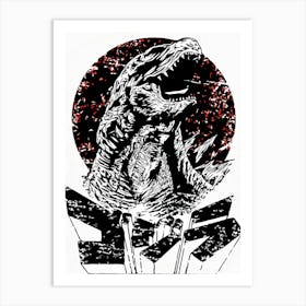 Godzilla 4 Art Print