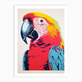 Andy Warhol Style Bird Macaw 3 Art Print