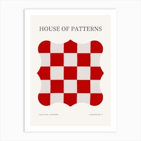 Checkered Pattern Poster 17 Art Print