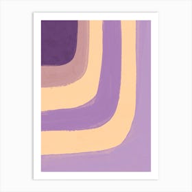 Abstract Lilac Art Print