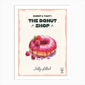 Jelly Filled Donut The Donut Shop 0 Art Print