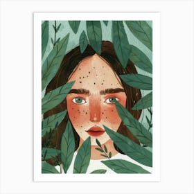 Illustration Of A Girl 7 Art Print