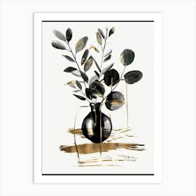 'Black And Gold' 9 Art Print