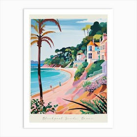 Poster Of Blackpool Sands, Devon, Matisse And Rousseau Style 3 Art Print