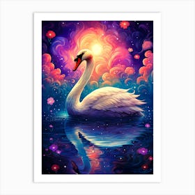 Beautiful Swan Art Print