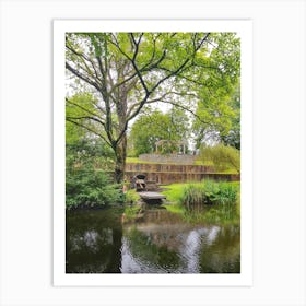 Beside the canal Art Print