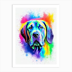 Neapolitan Mastiff Rainbow Oil Painting Dog Art Print