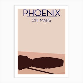 Phoenix On Mars Space Art Art Print