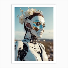 Robot Girl 3 Art Print