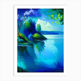 Water Inspired Surrealistic Scene Waterscape Impressionism 1 Art Print