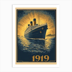 Aihrgdesign A Vintage Travel Poster Promoting Transatlantic S 8fc4cd32 3f60 4b33 B718 2304ab22ef3f 2 Poster