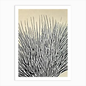 Acropora Tenuis V Linocut Art Print