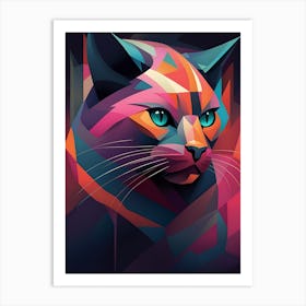 Abstract Cat 4 Art Print