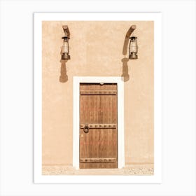 Arabian Door Of An Arabian House Art Print