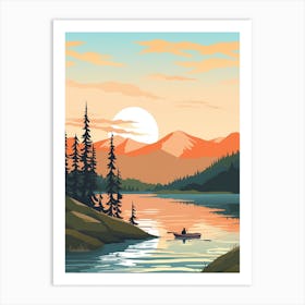 New Zealand 1 Travel Illustration Art Print