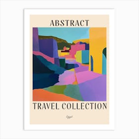 Abstract Travel Collection Poster Egypt 1 Art Print