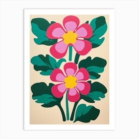 Cut Out Style Flower Art Veronica Flower 6 Art Print