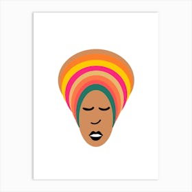 Beutiful Black African Woman Art Print