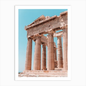 Akropolis in Athens Greece on a summer day Art Print