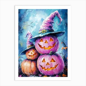 Halloween Pumpkins 52 Art Print