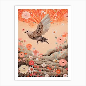 Lark 1 Detailed Bird Painting Art Print