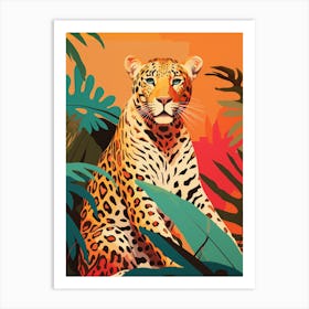 Leopard In The Jungle 11 Art Print