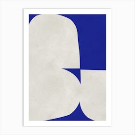 Abstract cobalt blue 8 Art Print