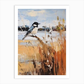 Bird Painting Magpie 5 Art Print