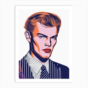 Man In Suit 8 Art Print