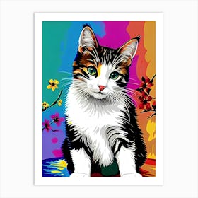 Cat Painting 1 Art Print