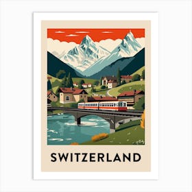 Vintage Travel Poster Switzerland 5 Art Print