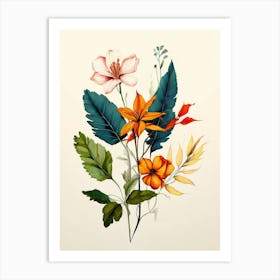 Watercolor Flowers 39 Art Print