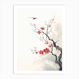 Japanese Sakura Blossom Art Print