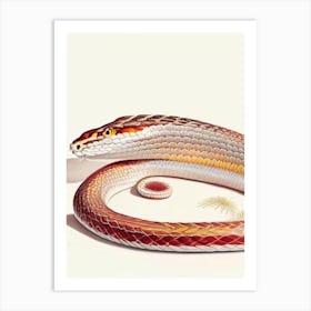 Corn Snake 1 Vintage Art Print