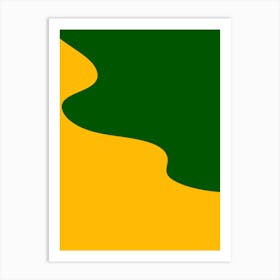 Yellow And Green Art Print