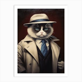 Gangster Cat Ragdoll 2 Art Print