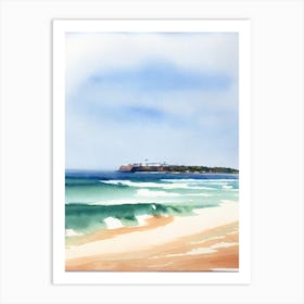 Bateau Bay Beach 4, Australia Watercolour Art Print