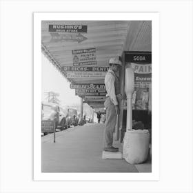 Street Scene,San Augustine, Texas By Russell Lee Art Print