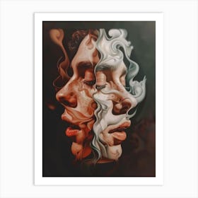 Smokey Face Art Print