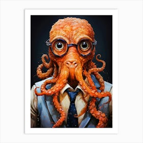 Octopus animal Art Print