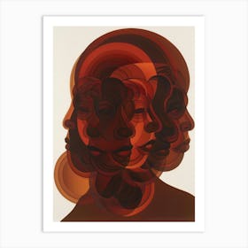 Portrait Of Black Women Art Print