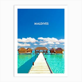 Simply Maldives Art Print