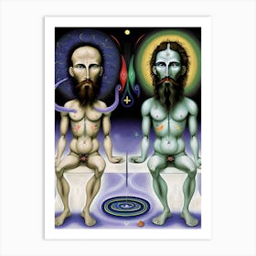 Deity's Dichotomy Art Print