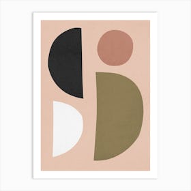 Geometry with circles 5 Art Print